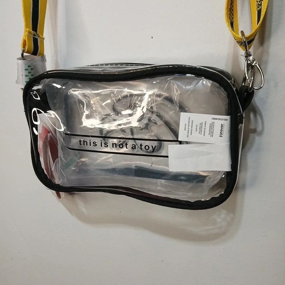 FOCO Iowa Hawkeyes Clear Crossbody Bag Embroidered Logo Stadium Compliant NWT!